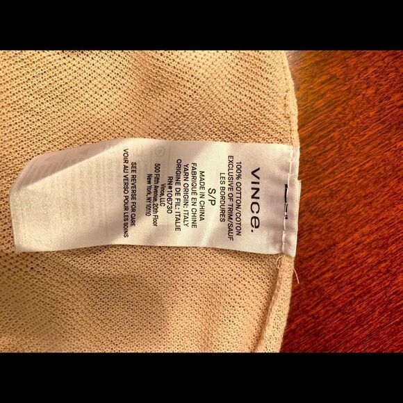 Vince cotton thin sweater size S/P, NWT - Picture 4 of 4